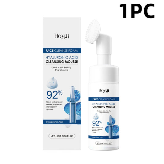 Hoygi Hyaluronic Acid Clean Mousse Hydrating and Gentle Face Cleanser, 100ml