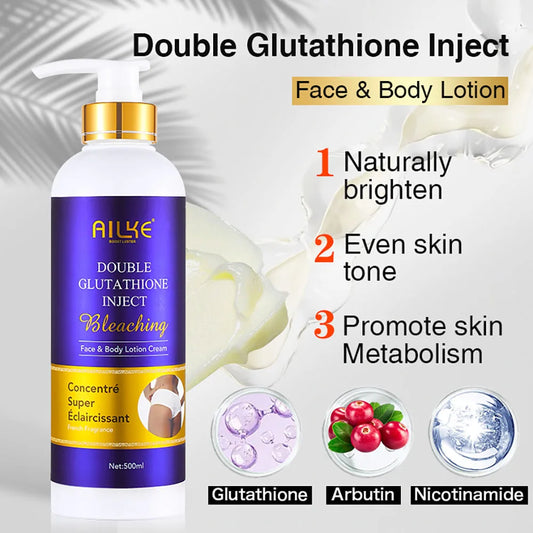 AILKE Glutathione Lotion Whitening, Repairing and the Moisturizing Care, 500ml