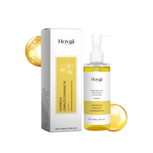 Hoygi Calendula Cleansing Oil Gentle Makeup Remover and Hydrating Cleanser, 100ml