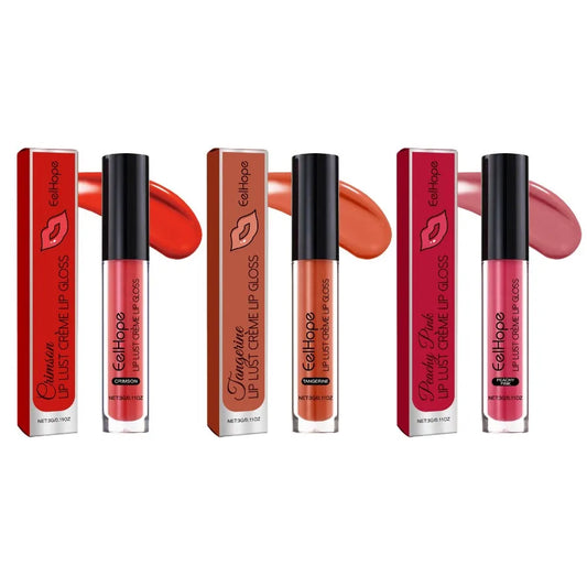 EelHope Crème Lip Gloss Long-Lasting Color and Nourishing Hydration