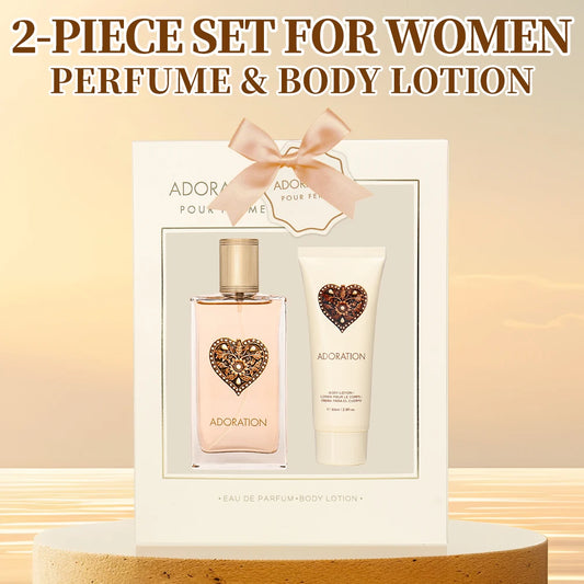 Adoration Perfume & Body Lotion Gift Set Elegant, Fragrant and Hydrating
